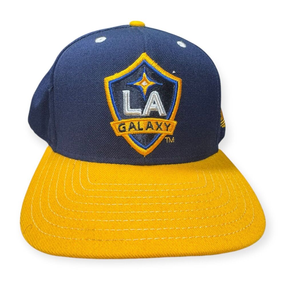 MLS LA Galaxy Navy Gold Hat Snapback Adjustable‎ OSFM